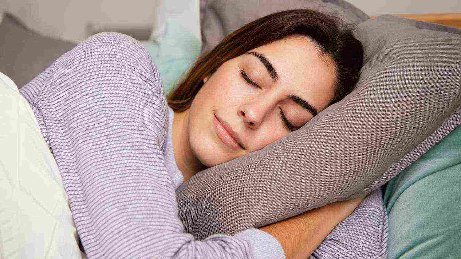 beautiful woman sleeping home