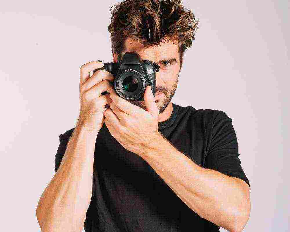 man with camera