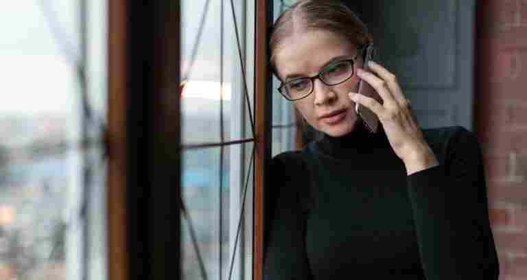 beautiful woman talking phone