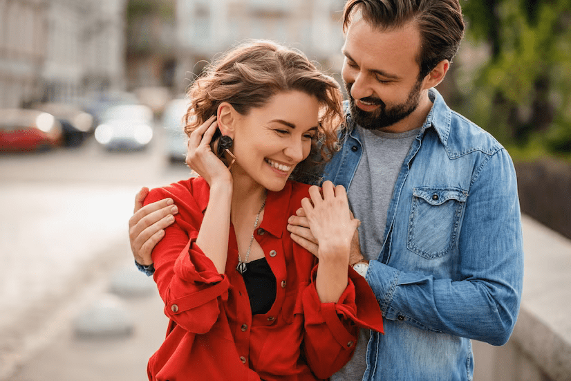 Guy and girl with chemistry