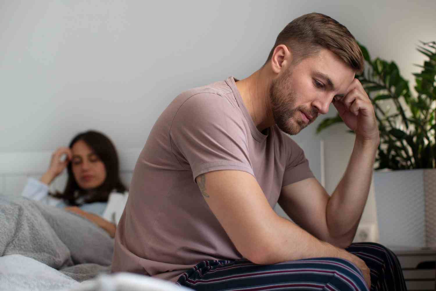 couple with person suffering from std