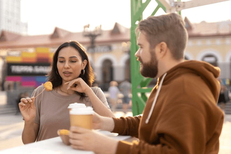 Nervous guy on first date