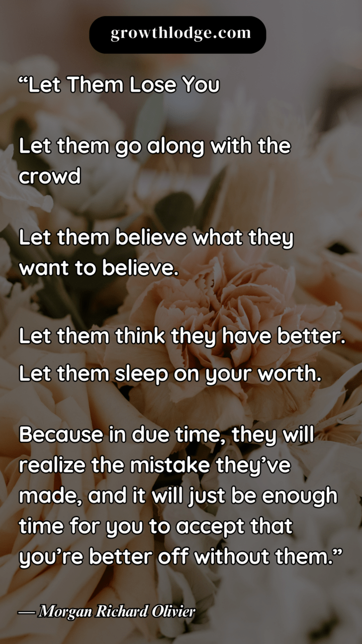let them lose you quote