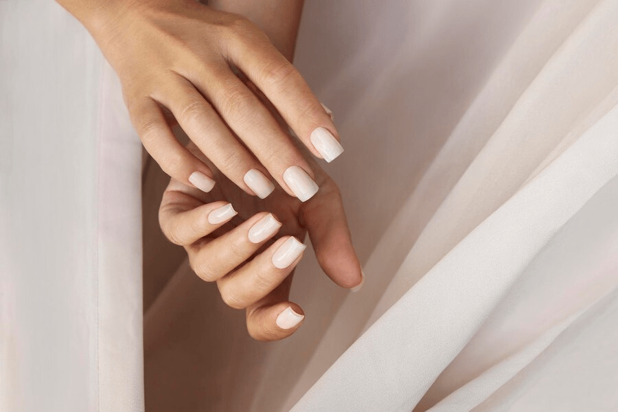 white finger nails