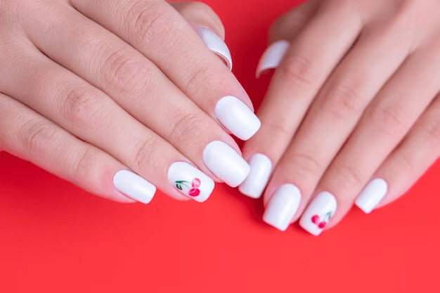 white female nails