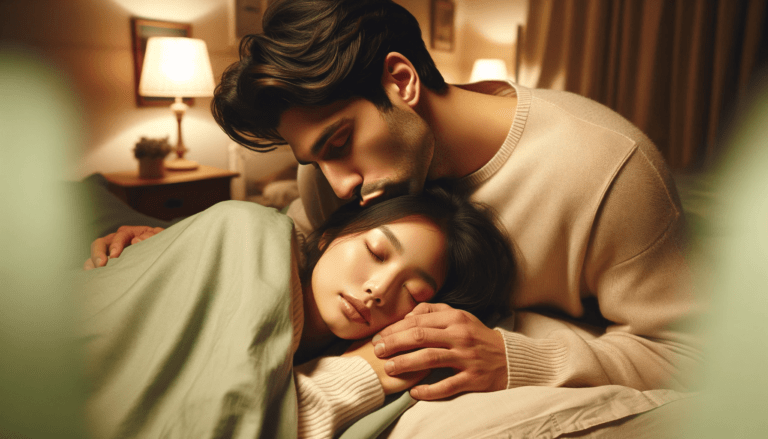 What does it mean when a guy kisses your forehead while you're sleeping