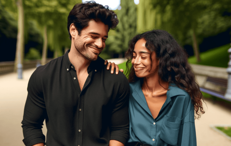 what does it mean when a guy blushes and smiles at you