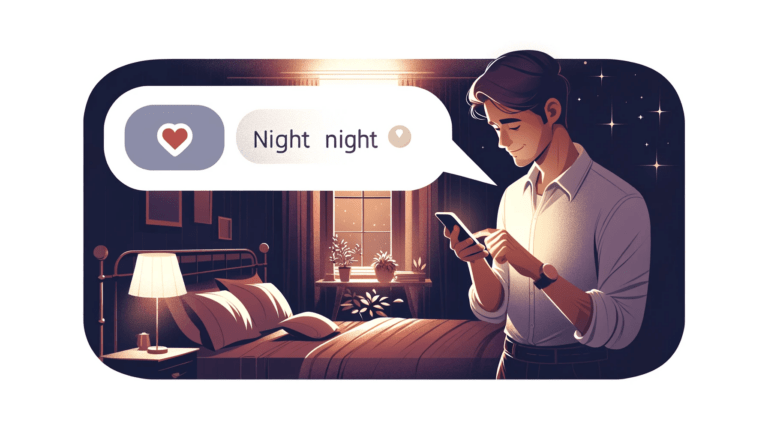 Night night message from a guy