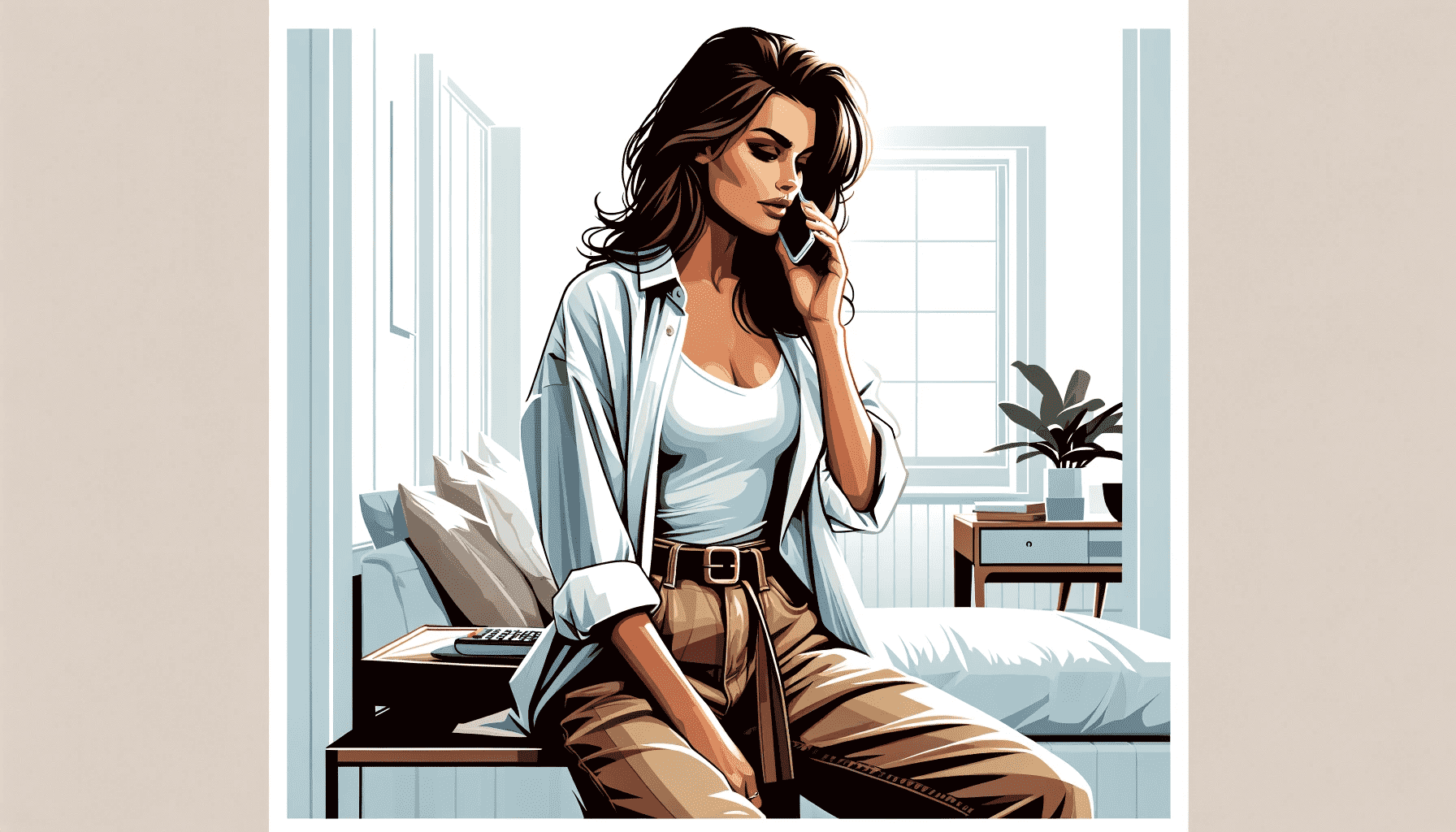 woman on a phone call