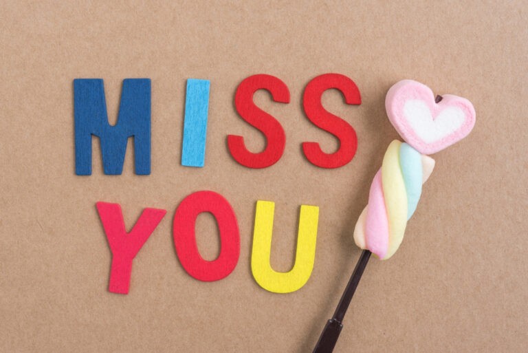 I miss you’ text messages