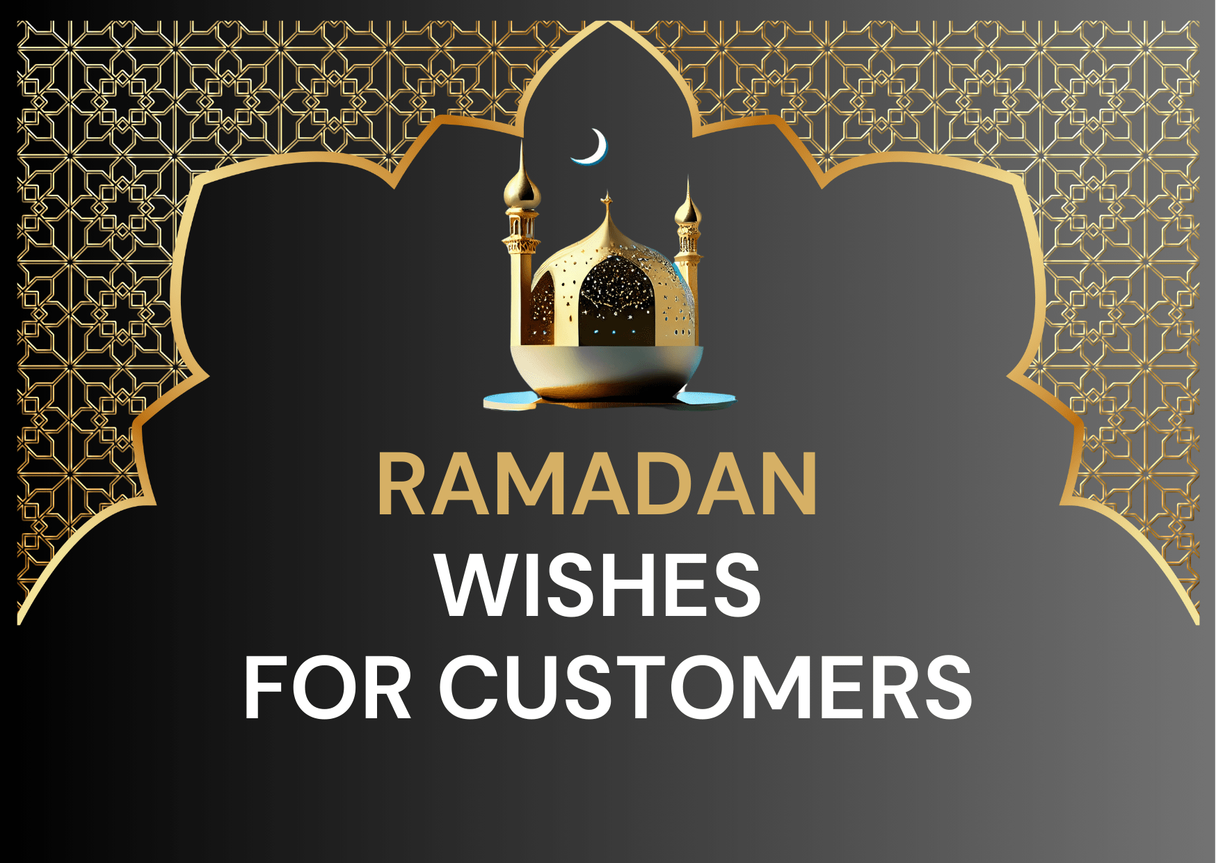 Ramadan wishes for customers