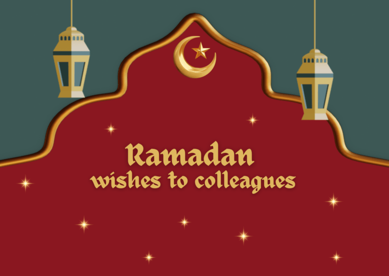 Ramandan wishes to colleagues