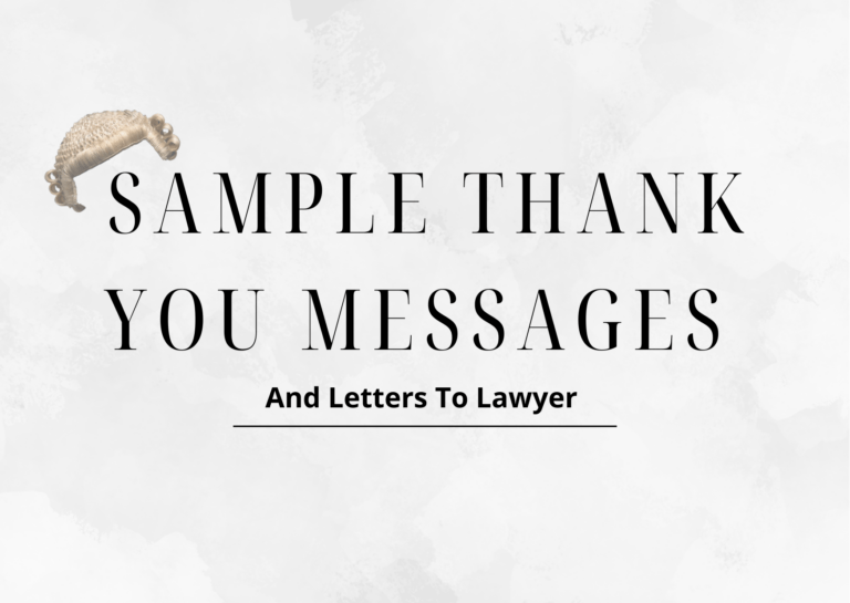 Thank you message for lawyer