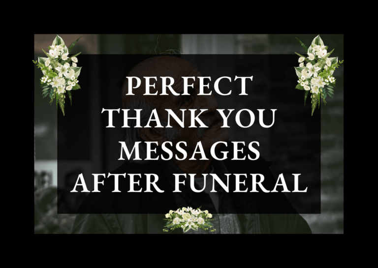 thank you message after funeral