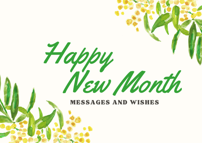 Happy New Month Messages And Wishes