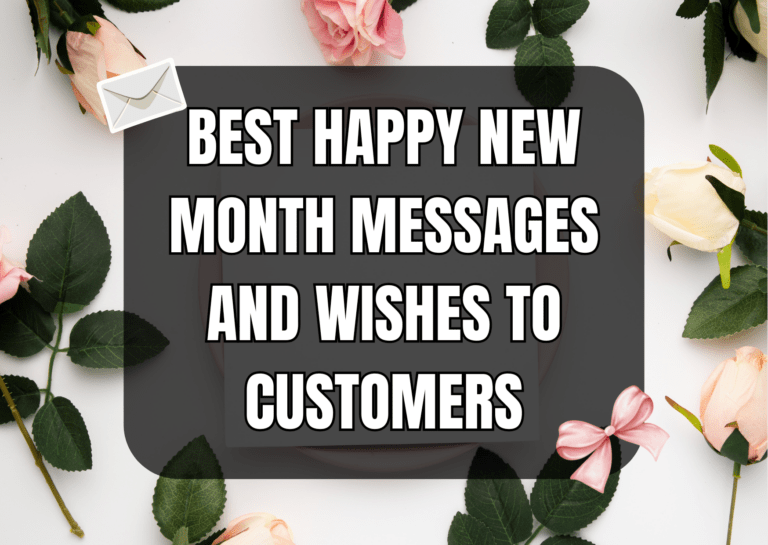 Happy new month message to customers