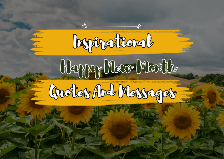 Inspirational happy new month quotes
