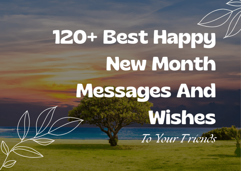 Happy new month messages and wishes to your friends