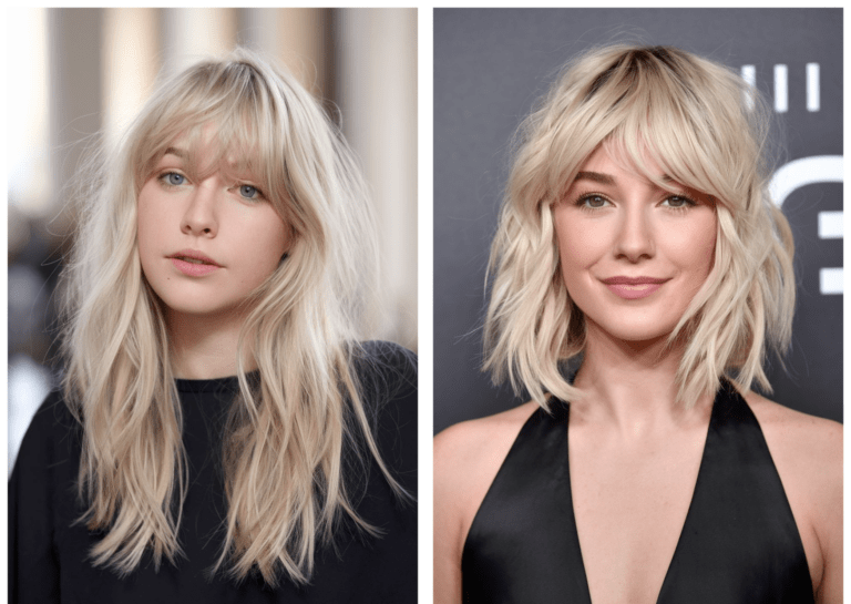 Stylish Hairstyles With Bangs For Round Face