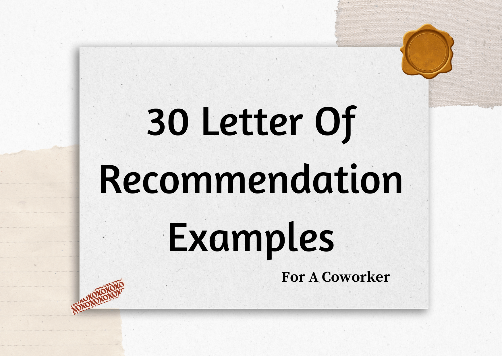 Letter of recommendation examples for coworker