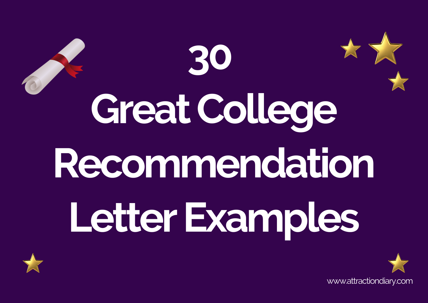 30 great college recommendation letter examples