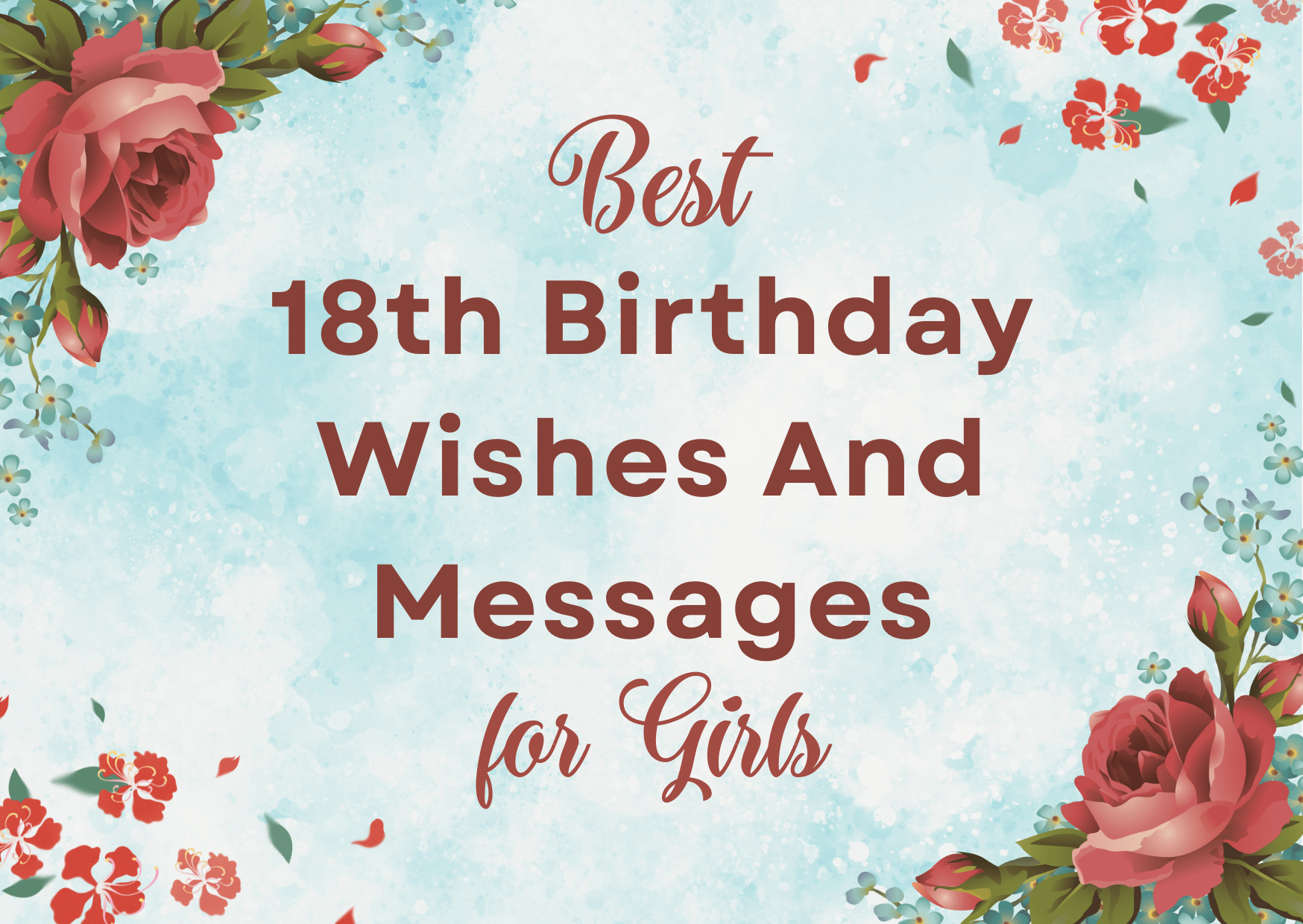 18th Birthday Wishes And Messages for Girls