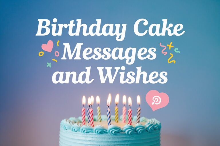 Birthday Cake Messages and Wishes
