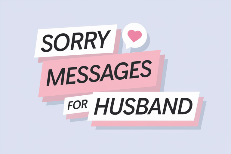 Sorry messages for husband
