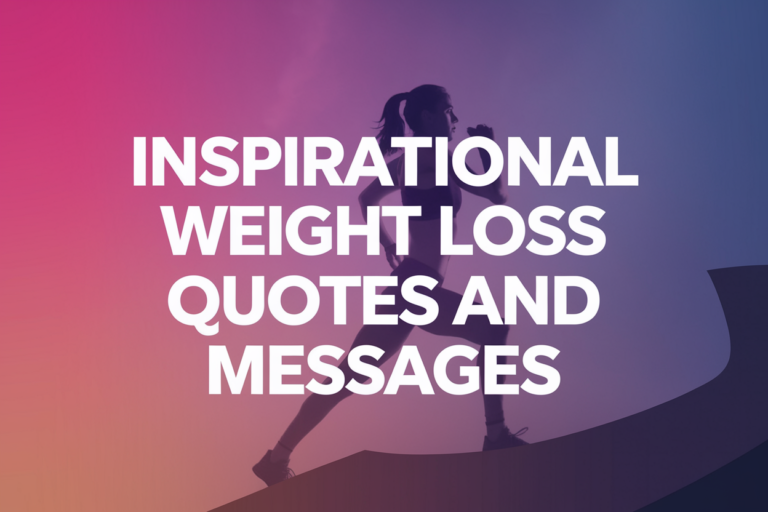 Inspirational Weight Loss Quotes and Messages