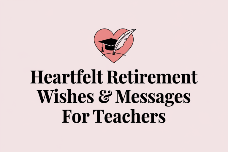 Heartfelt Retirement Wishes & Messages for Teachers