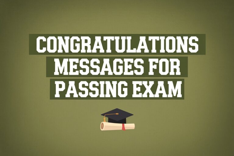 Congratulations Messages for Passing Exam