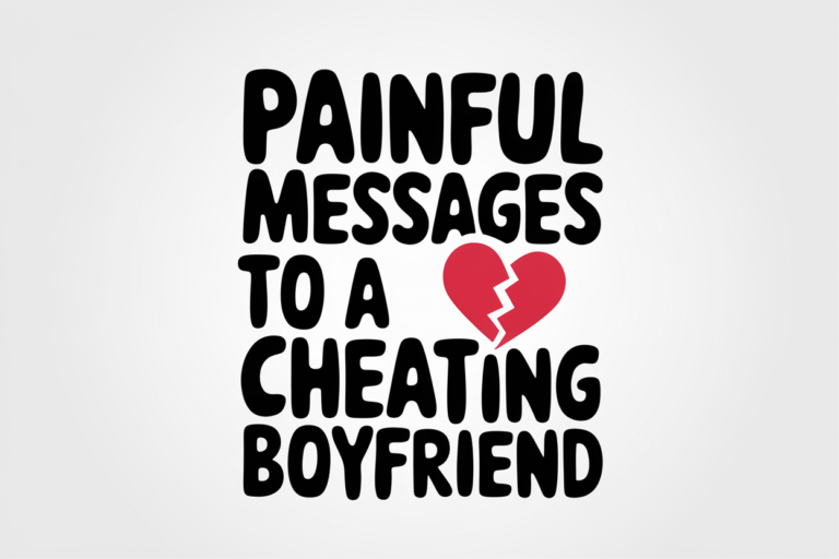 Painful Messages To A Cheating Boyfriend