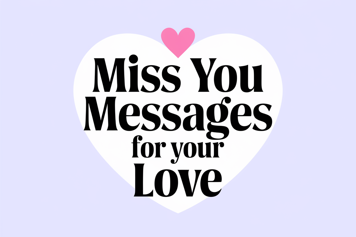 Miss You Messages For Your Love