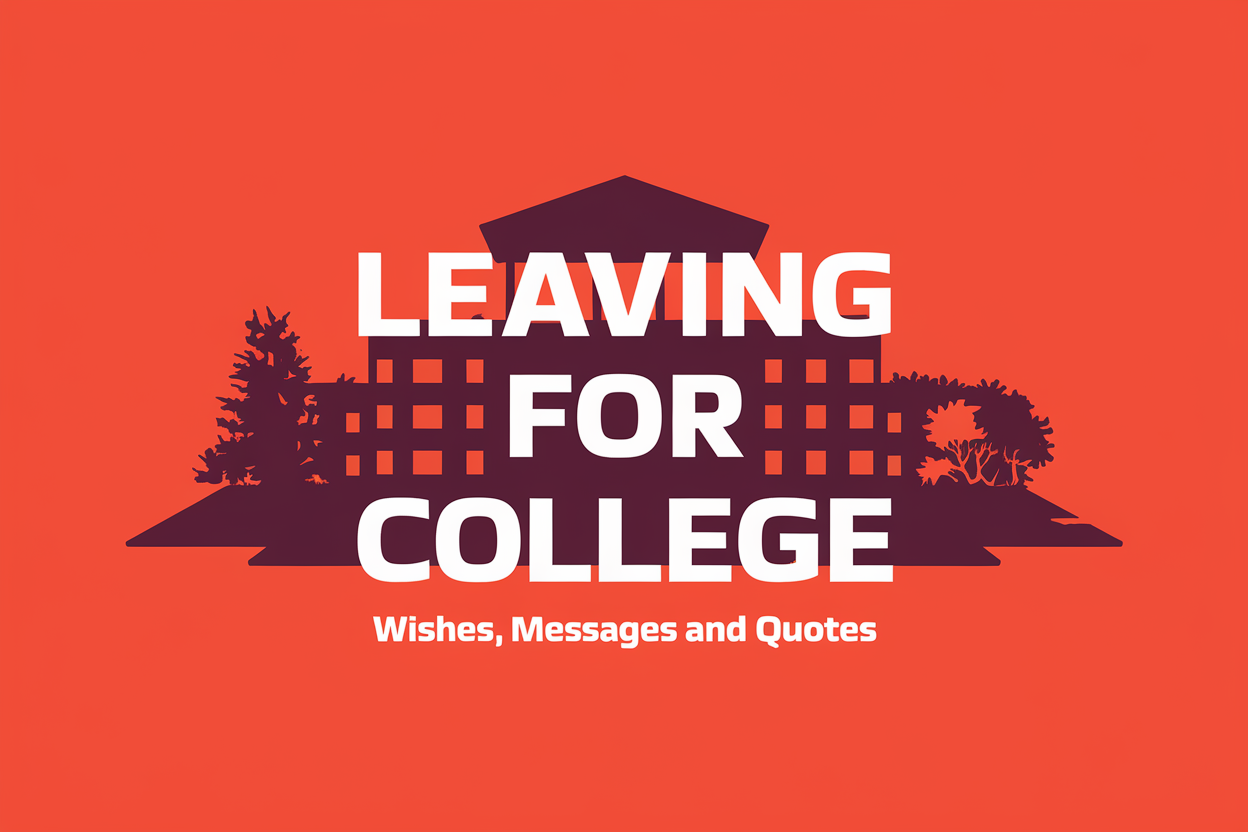 ‘Leaving For College’ Wishes, Messages and Quotes