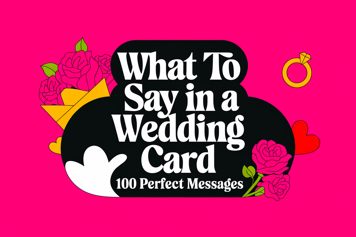 What To Say In A Wedding Card