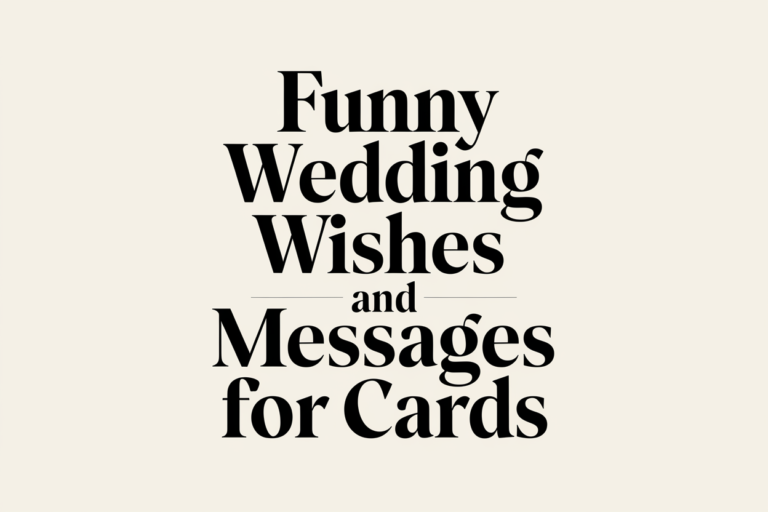 Funny Wedding Wishes and Messages for Cards