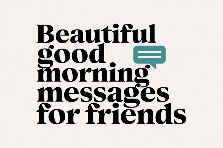 Beautiful Good Morning Messages for Friends