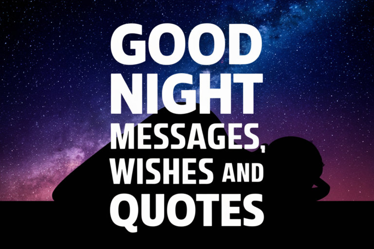Good Night Messages, Wishes and Quotes