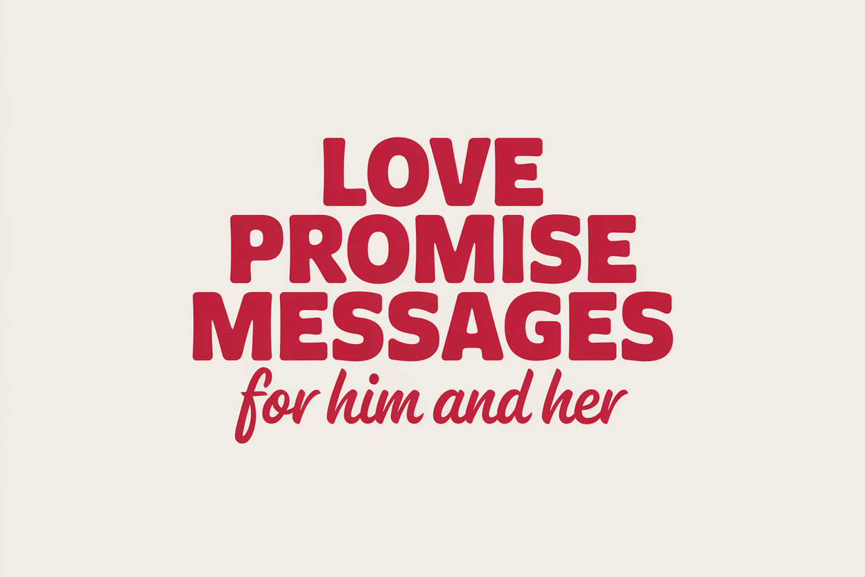 Love Promise Messages For Him and Her