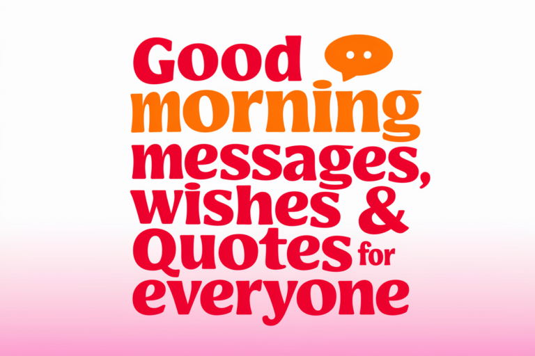 Good Morning Messages, Wishes & Quotes For Everyone