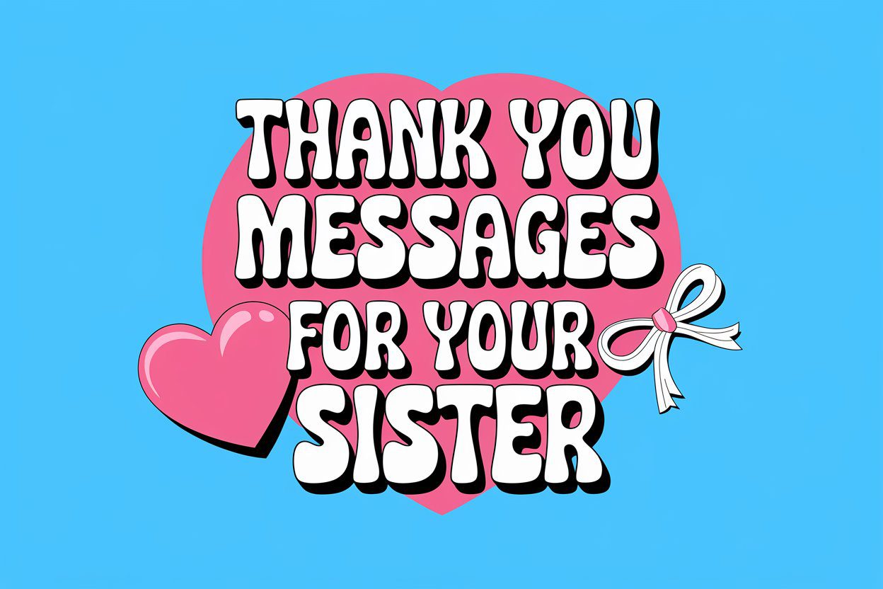 Thank You Messages For Your Sister