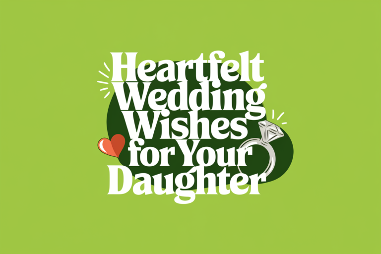 Heartfelt Wedding Wishes for Your Daughter