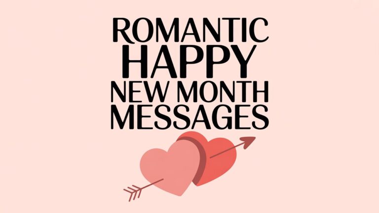 Romantic Happy New Month Messages