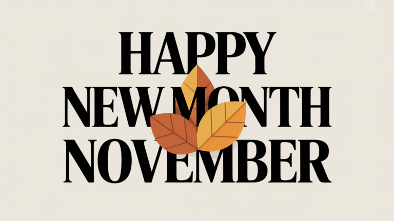 Happy New Month November