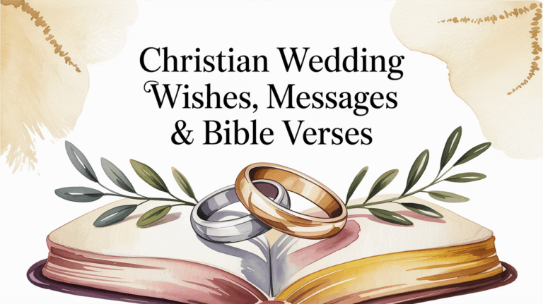 Christian Wedding Wishes, Messages & Bible Verses